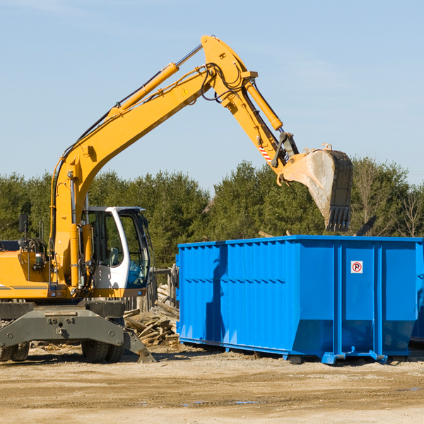 what size residential dumpster rentals are available in Willow Hill PA